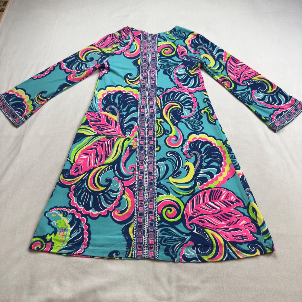 Lilly Pulitzer Bellavista Swing Dress XS Private Island Print, EUC - Picture 8 of 9